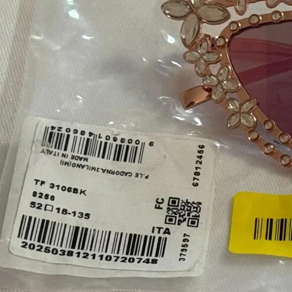 Tiffany Eyewear Sunglasses in Rose Gold-plated Metal with Mirrored Lenses NWT - Picture 14 of 15